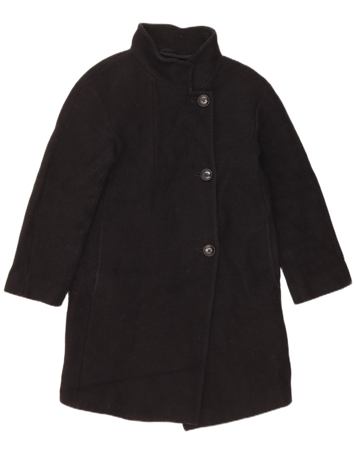 Massimo Dutti Женское пальто свободного кроя EU 34 2XS Черный Шерстяной