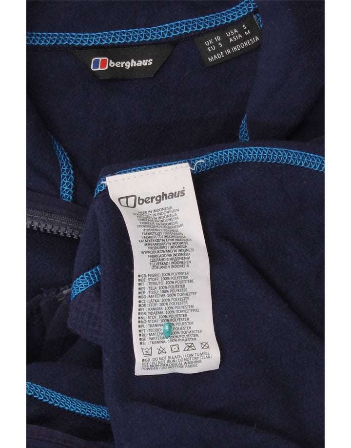 Женская флисовая куртка Berghaus UK 10, маленький размер, темно-синий, полиэстер