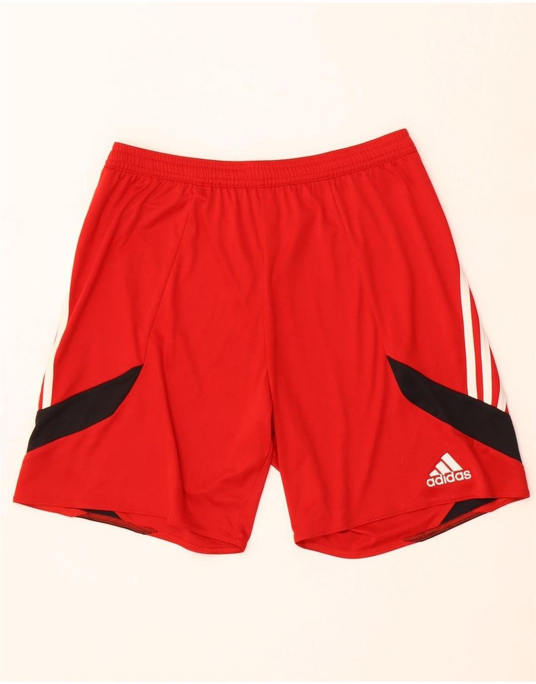 Мужские спортивные шорты Adidas Climalite, средний красный полиэстер с цветными блоками