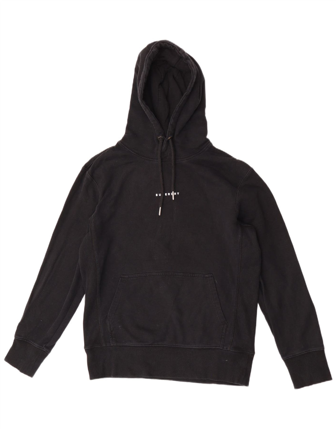 Мужской джемпер с капюшоном Superdry, средний черный, хлопок