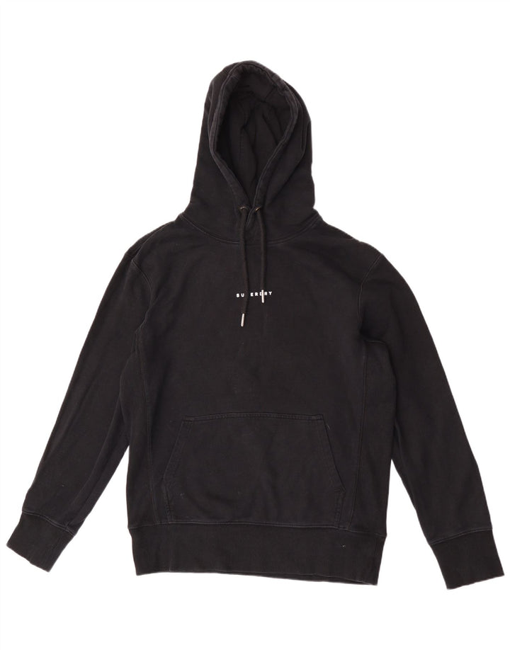 Мужской джемпер с капюшоном Superdry, средний черный, хлопок