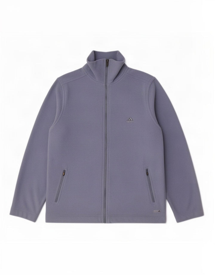 Женская флисовая куртка Adidas UK 18 XL, синяя, полиэстер
