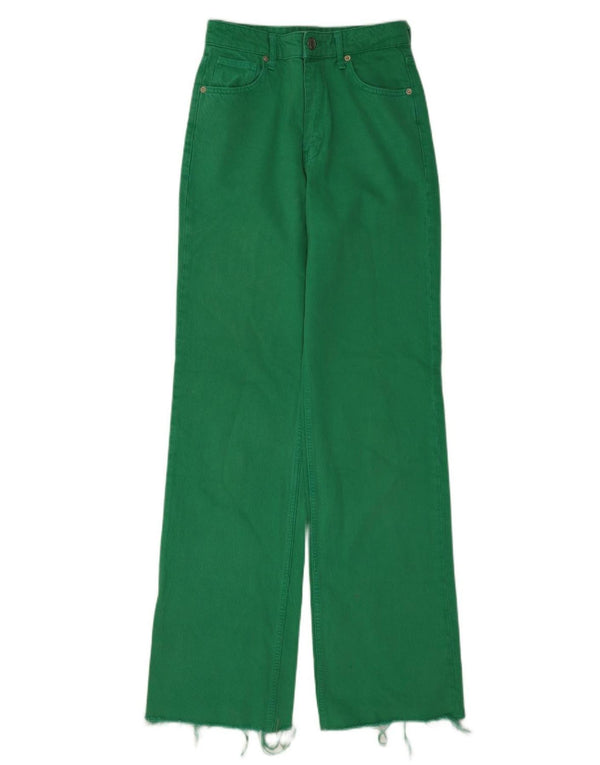 Женские свободные джинсы Zara EU 36 XS W26 L35, зеленые