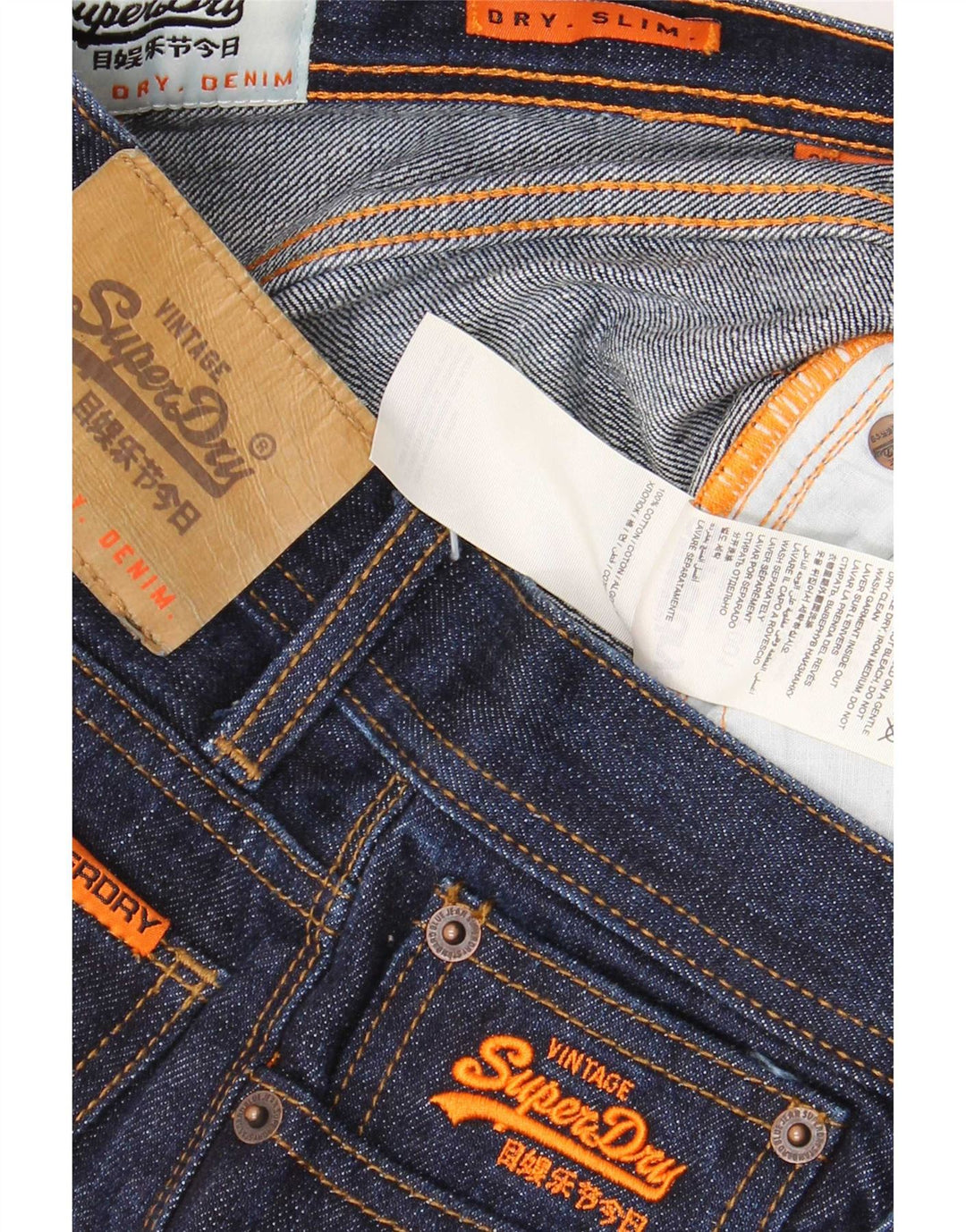 Женские узкие джинсы Superdry W28 L30, темно-синий, хлопок