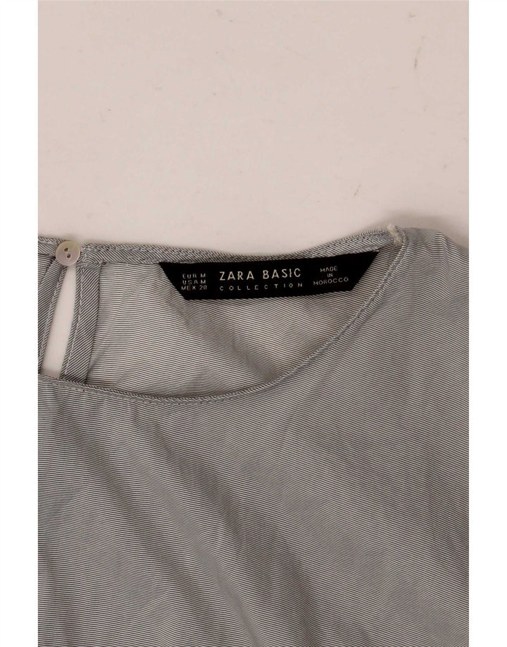Женская блузка Zara Top UK 14, средний серый