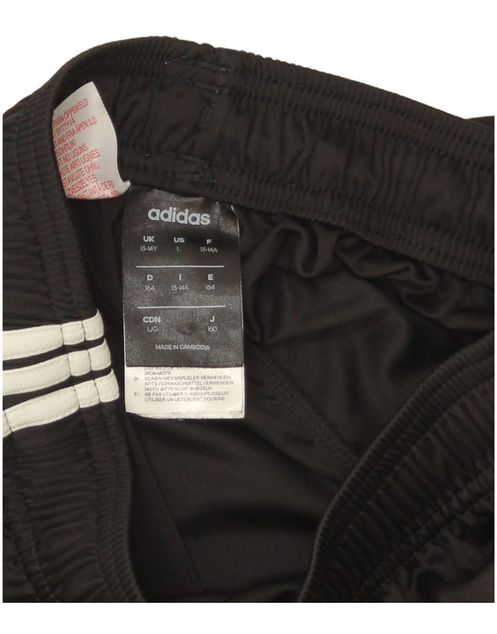 Спортивные шорты Adidas Climalite для мальчиков 13-14 лет, черный полиэстер