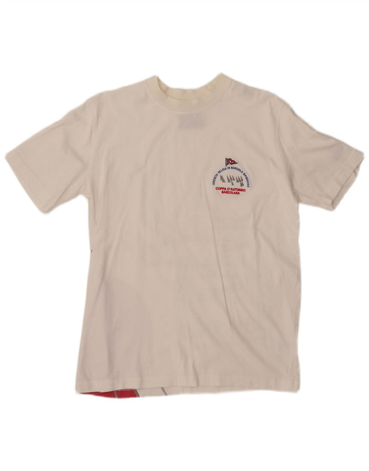 Мужская футболка с рисунком Barcolana MURPHY & NYE, средний белый цвет, цветной блок