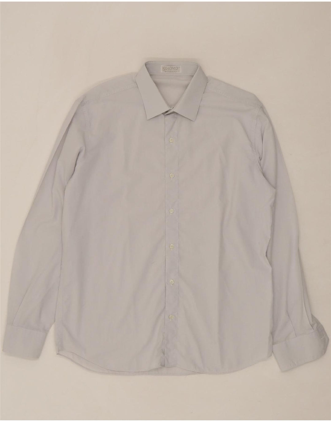 VINTAGE Mens Shirt Size 41 Large Blue Vintage Vintage and Second-Hand Vintage from Messina Hembry 