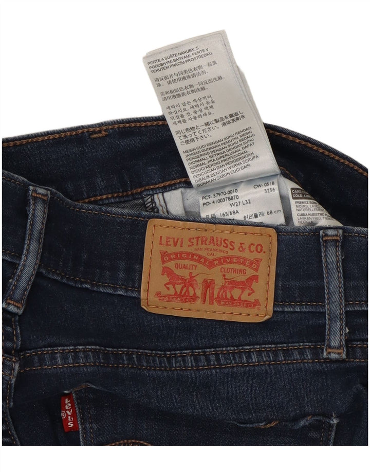 Женские джинсы Levi's Curvy Bootcut W27 L32 Темно-синие, хлопок