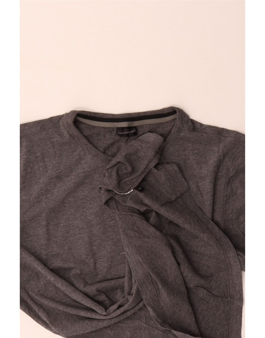 NAPAPIJRI Мужской топ с длинным рукавом и рисунком, средний серый