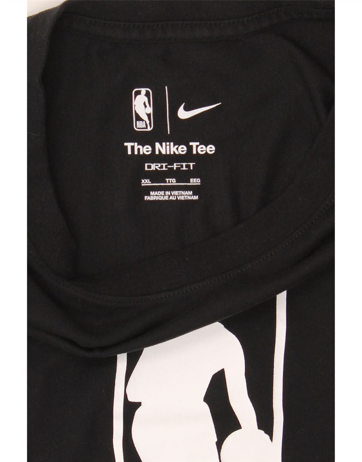Мужская футболка NBA с графическим рисунком NIKE 2XL, черная