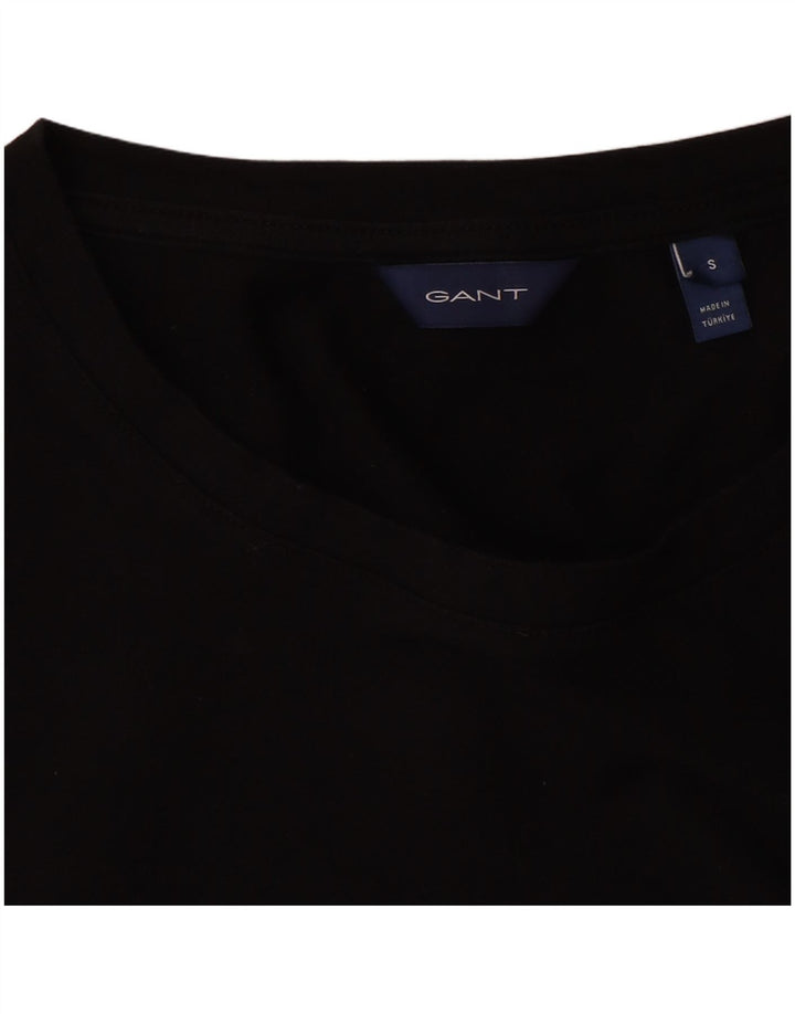 Женская футболка Gant Top UK 10, маленькая, черный хлопок