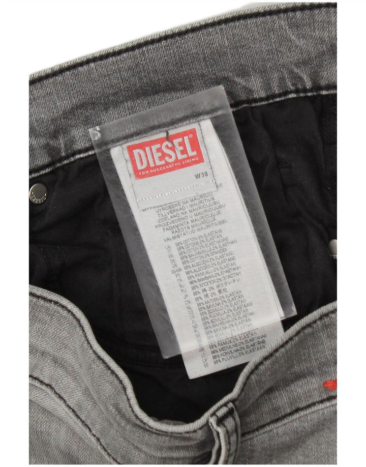 Мужские узкие джинсы Diesel W30 L30 серые, хлопок