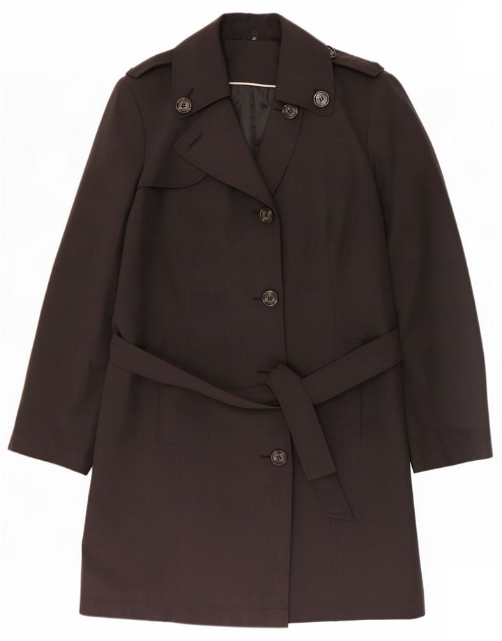 Женский тренч Marks & Spencer UK 22 3XL, черный полиэстер