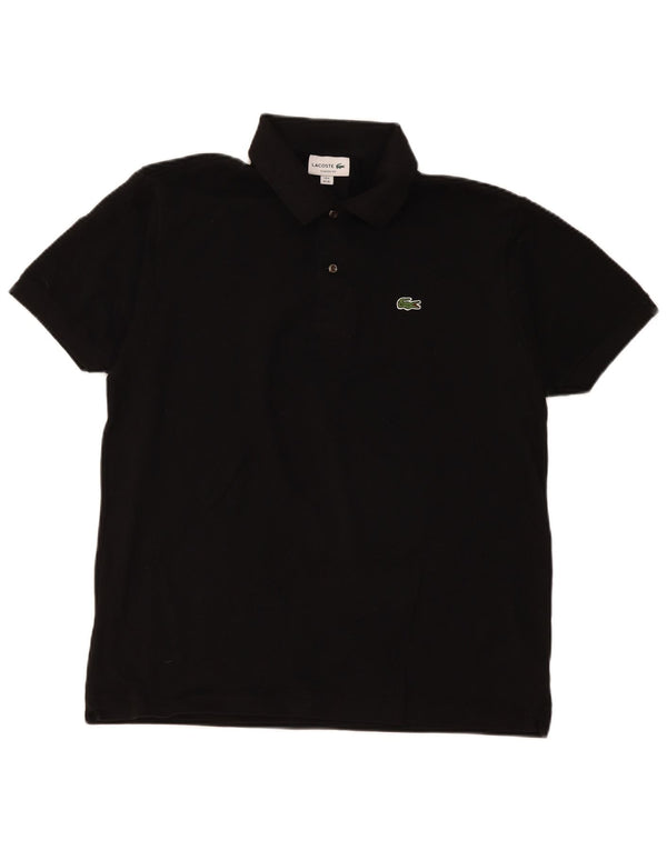 Мужская рубашка поло Lacoste Classic Fit, размер 6 XL, черный хлопок