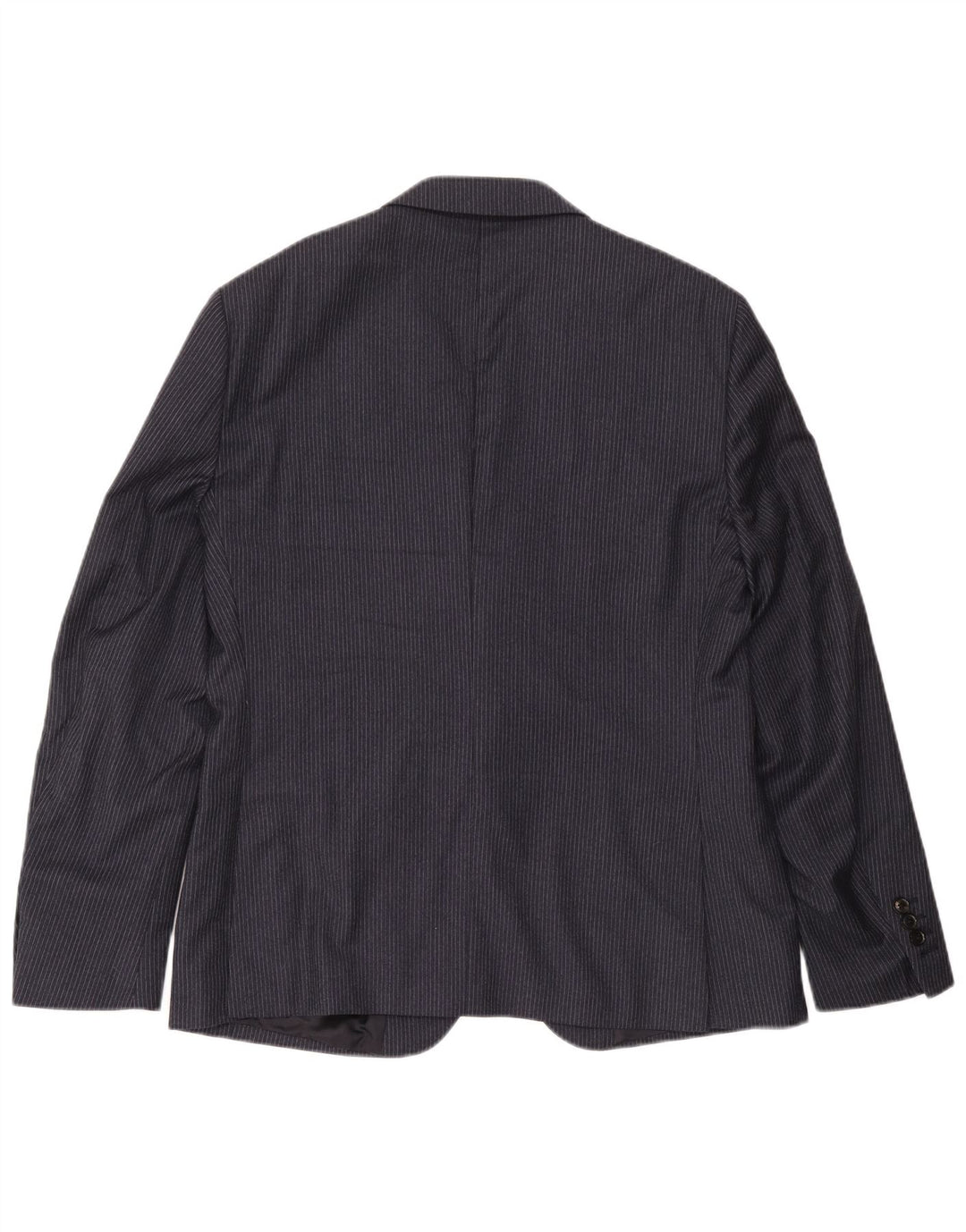 Мужской пиджак Reiss на 2 пуговицах UK 40, большой темно-синий в тонкую полоску, шерстяной