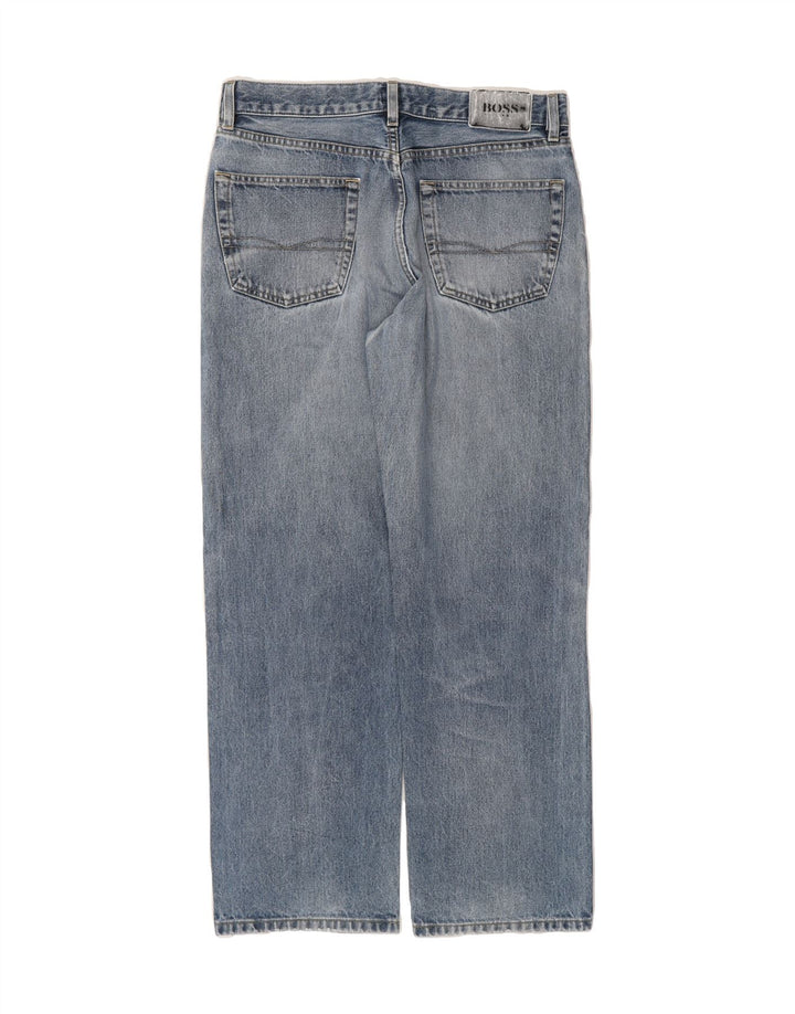 HUGO BOSS Mens Straight Jeans W32 L29 Blue Vintage Hugo Boss and Second-Hand Hugo Boss from Messina Hembry 