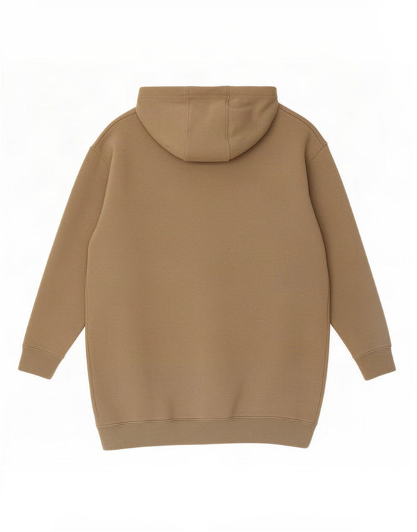 Женское платье с капюшоном Nike Oversized с рисунком UK 14, хлопок среднего цвета хаки