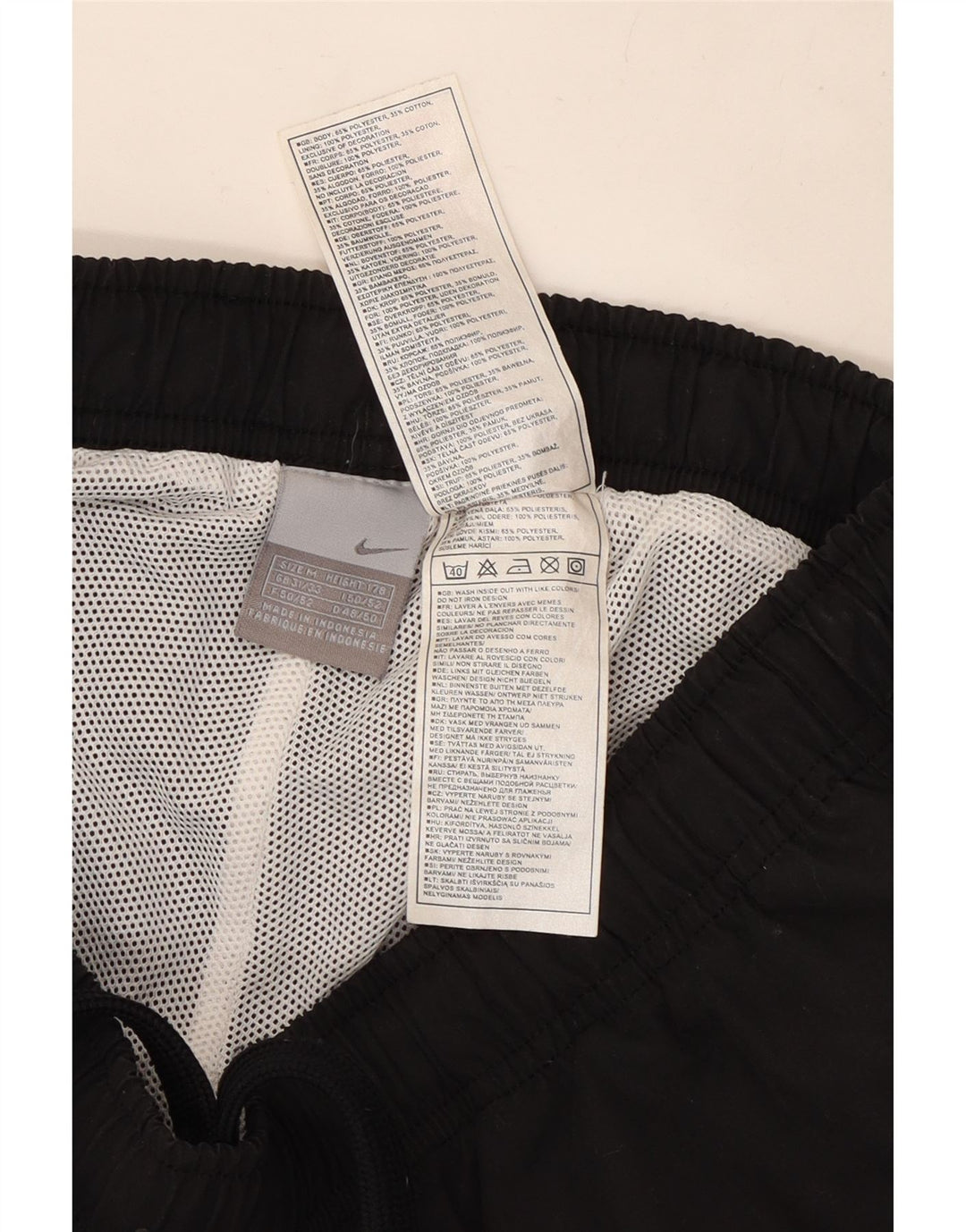 Мужские спортивные брюки Nike, средний черный полиэстер