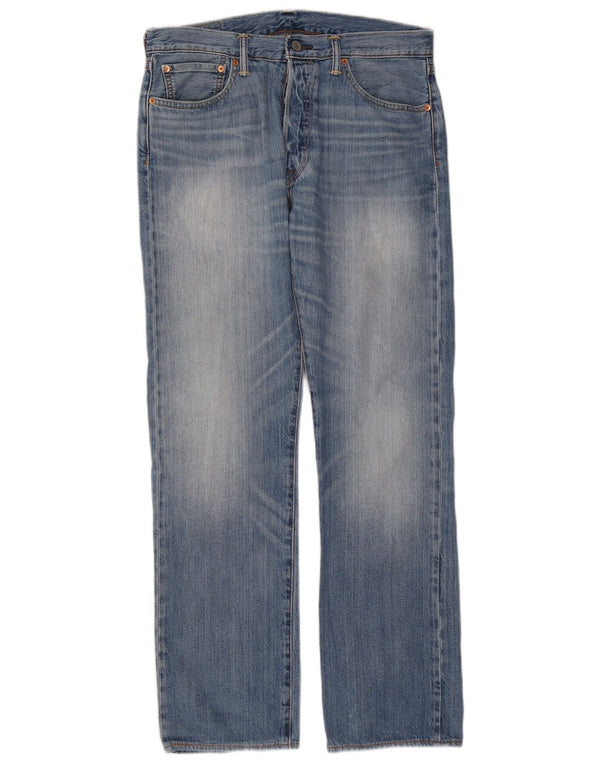 Мужские прямые джинсы Levi's 501 W32 L32 синие, хлопок