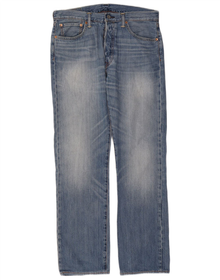 Мужские прямые джинсы Levi's 501 W32 L32 синие, хлопок