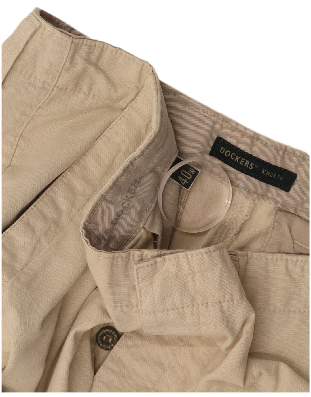 Мужские шорты карго цвета хаки DOCKERS W40 XL, бежевый хлопок