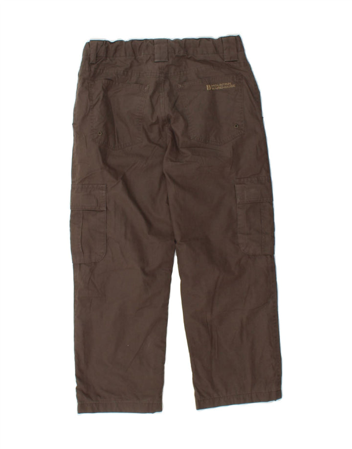 MOUNTAIN WAREHOUSE Boys Straight Cargo Trousers 7-8 Years W26 L20 Grey Vintage Mountain Warehouse and Second-Hand Mountain Warehouse from Messina Hembry 