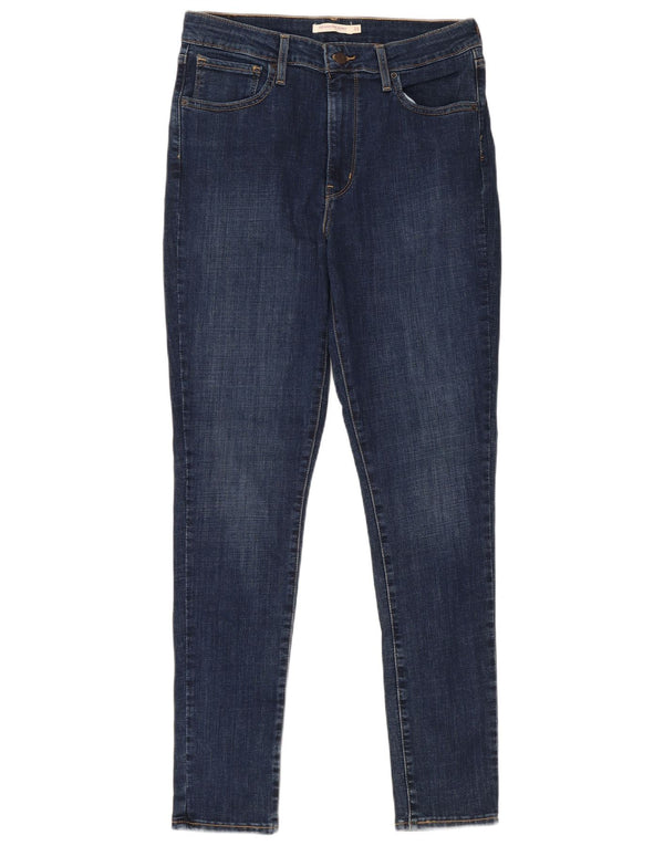 Женские джинсы скинни Levi's 721 с высокой посадкой W31 L30 Темно-синие, хлопок