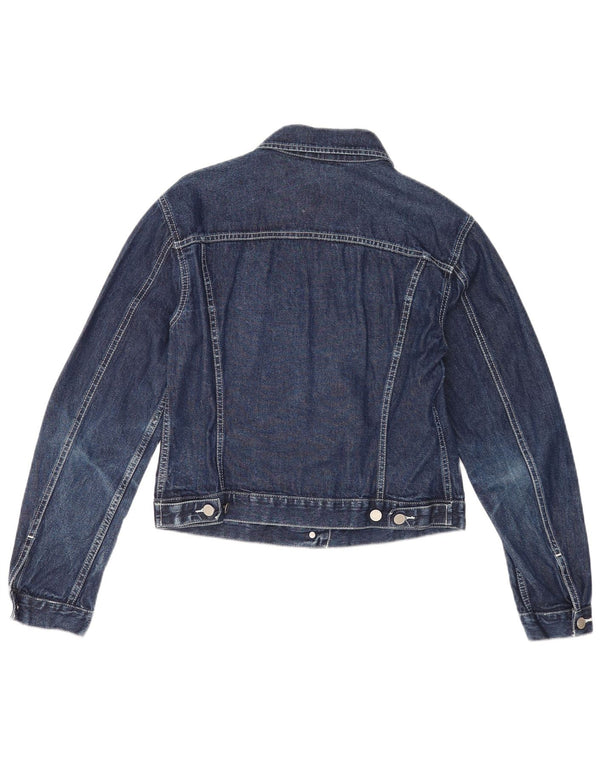 Benetton Womens Denim Jacket UK 40 Large Blue Cotton