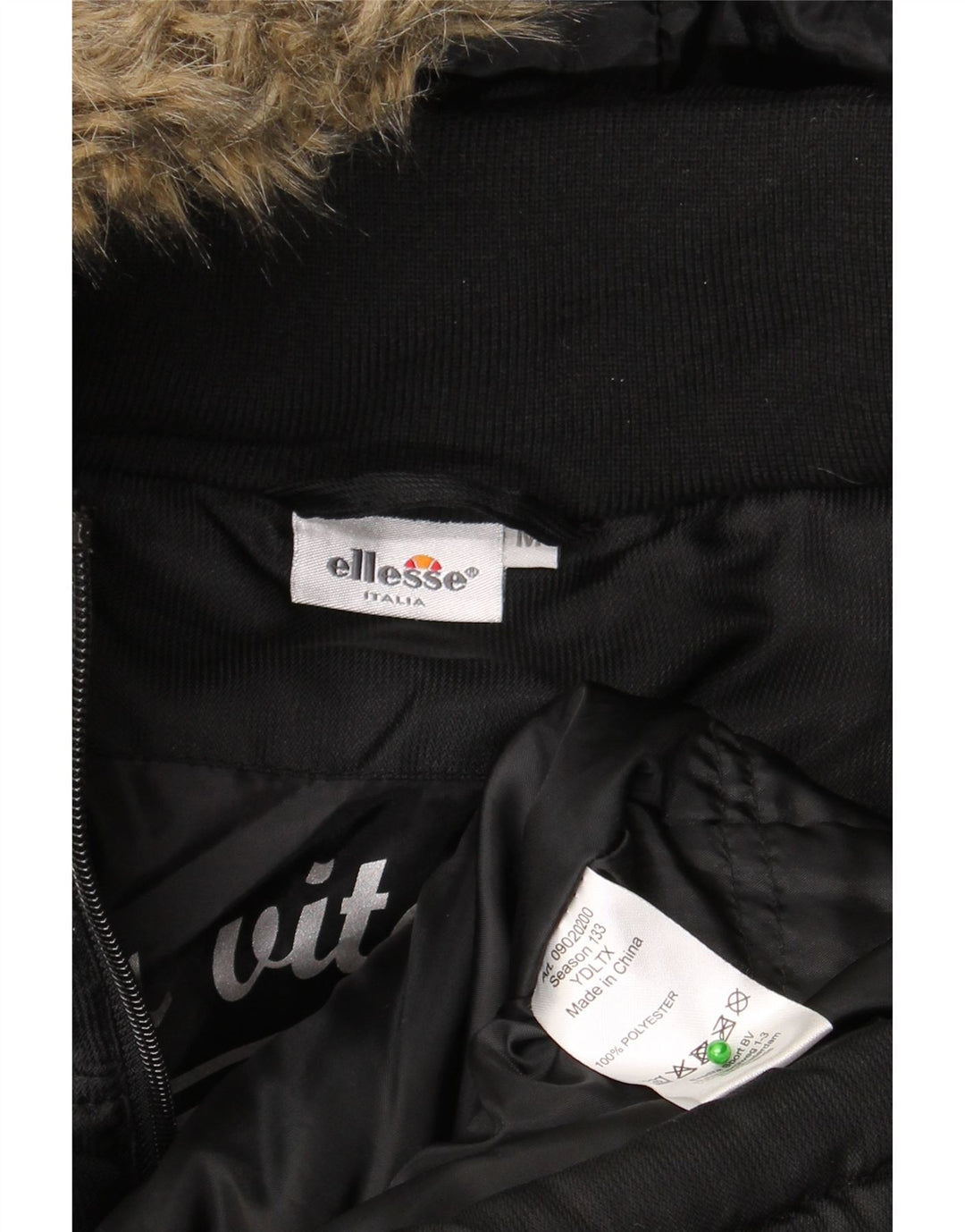 Мужская утепленная куртка Ellesse UK 38, средний черный полиэстер