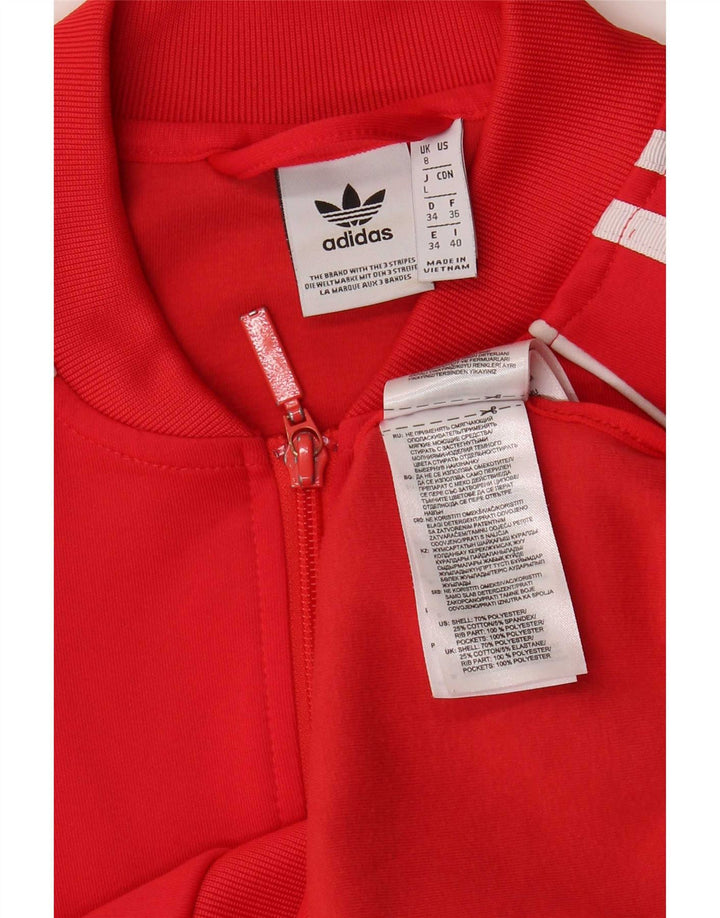 Женский спортивный костюм Adidas Top Jacket UK 8, маленький красный полиэстер