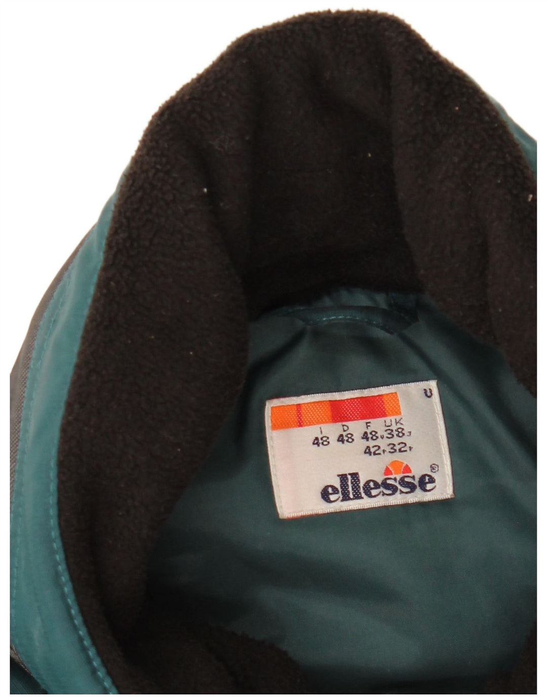 Мужская ветровка Ellesse с капюшоном UK 38 Medium Green Colorblock