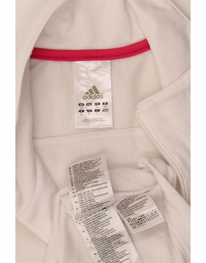 Женский спортивный костюм ADIDAS Top Jacket UK 12 Medium White Colorblock