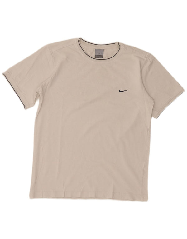 Nike Mens T-Shirt Top UK 36/38 Small Off White