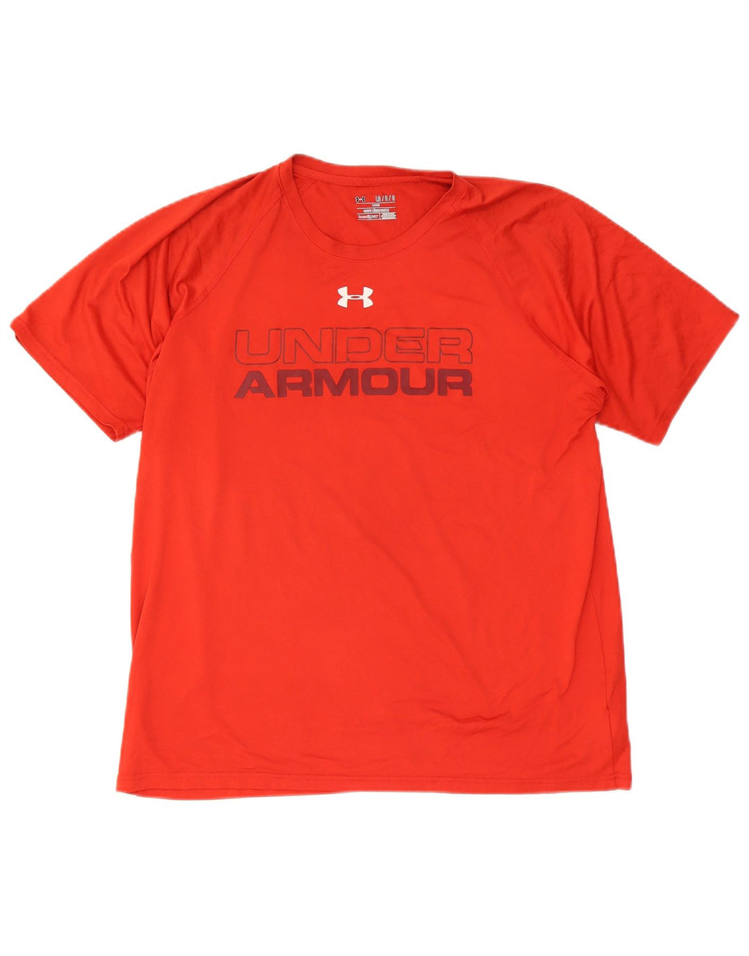 Мужская футболка с рисунком Under Armour Heat Gear, верх, большой красный полиэстер