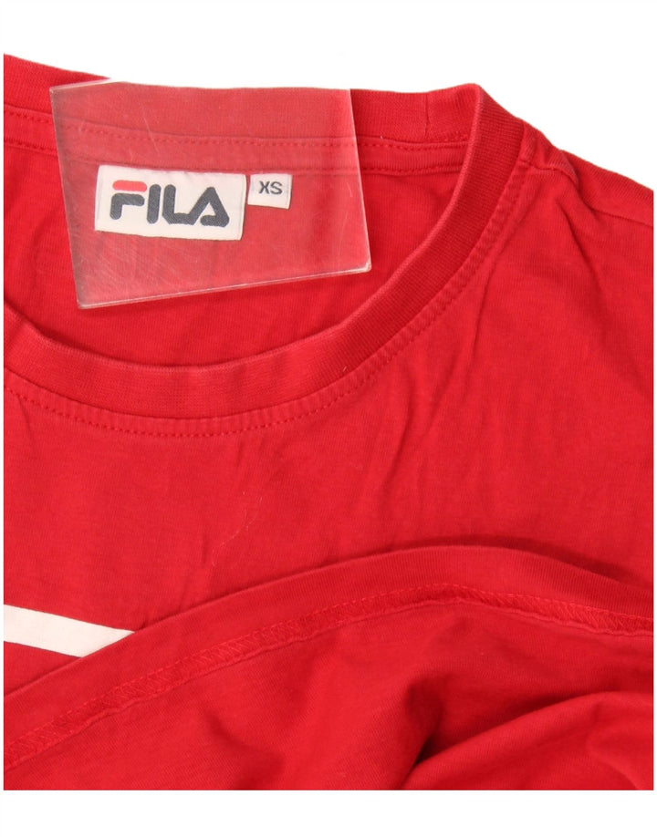 Fila Мужская футболка с рисунком Top XS Красный