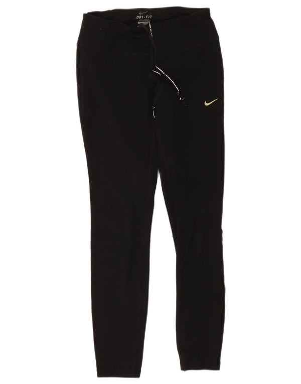 Женские леггинсы Nike Dri Fit UK 6 XS, черный полиэстер