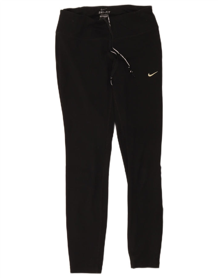 Женские леггинсы Nike Dri Fit UK 6 XS, черный полиэстер