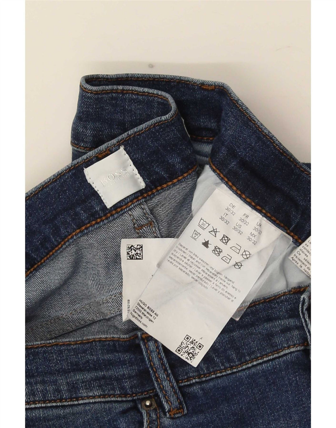 Женские узкие джинсы Hugo Boss W30 L32 Синие, хлопок