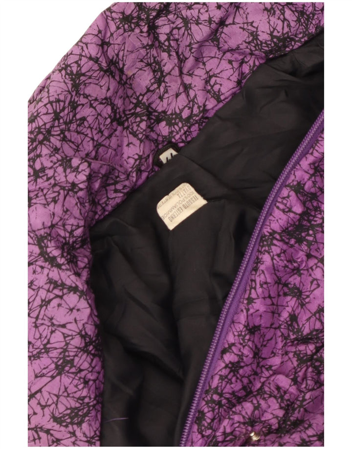 Винтажная женская ветровка с абстрактным узором IT 44 Средний Фиолетовый