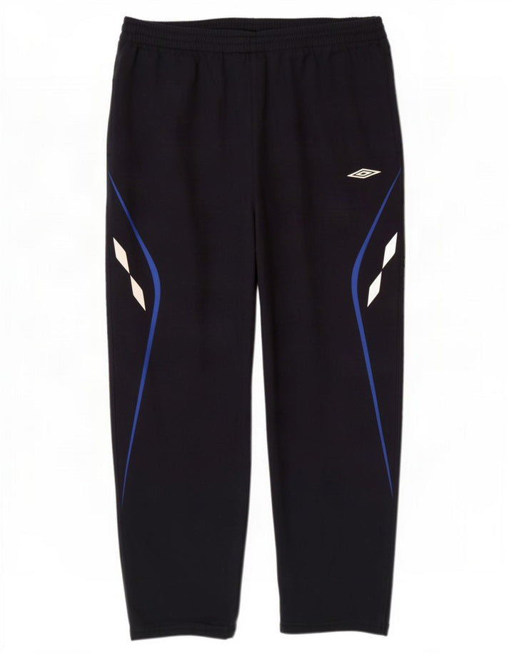 Мужские спортивные брюки Umbro, джоггеры, 2XL, темно-синие, полиэстер с цветными блоками
