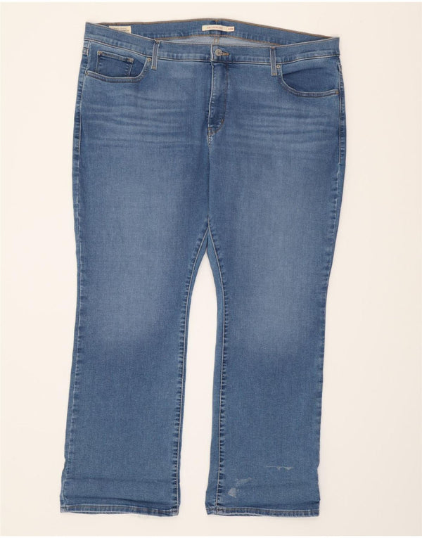 Женские джинсы Levi's 315 Shaping Bootcut, США 22, 3XL, W44, L30, синий хлопок