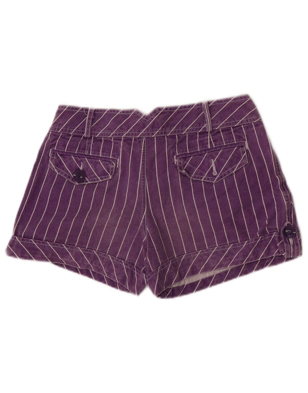 Женские шорты карго Zara Trafaluc EU 36 XS W26, хлопок в фиолетовую полоску