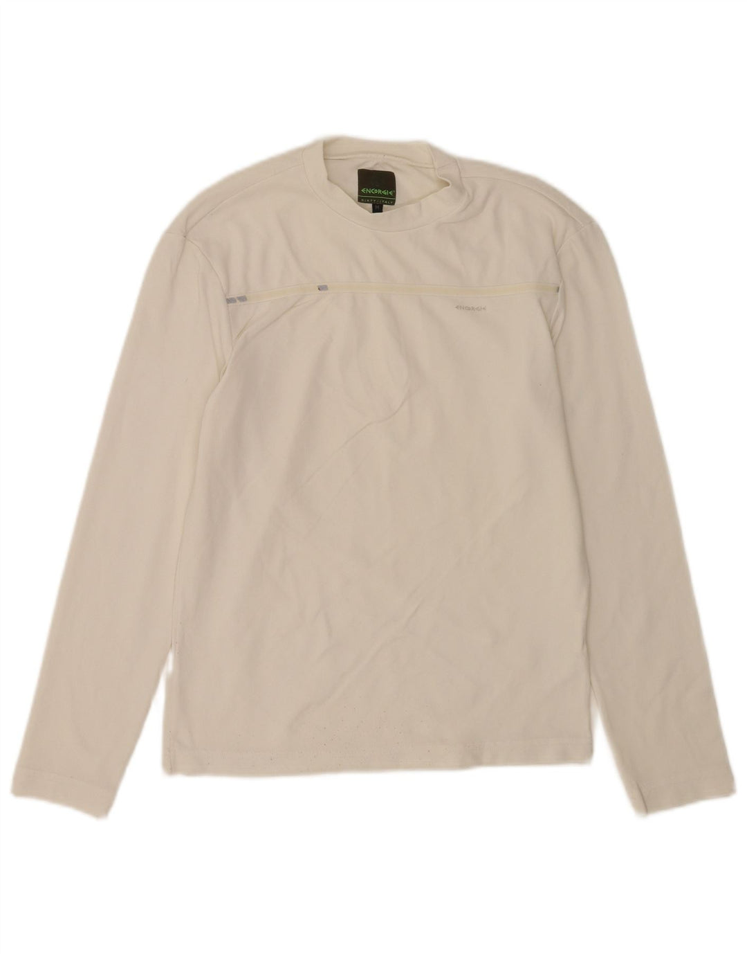 Женский топ Energie с длинным рукавом UK 12, средний белый полиамид