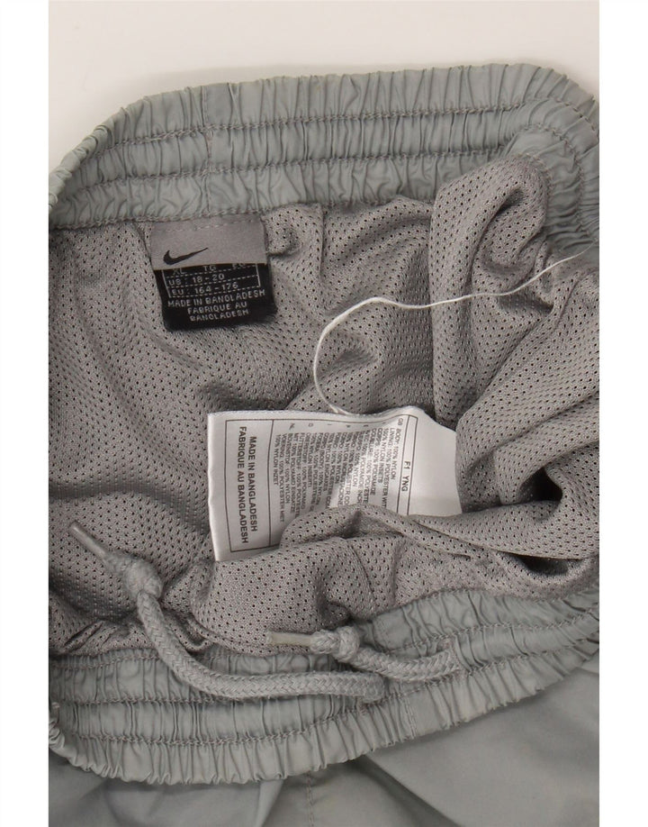 Спортивные брюки NIKE для мальчиков 13–14 лет, XL, серый нейлон