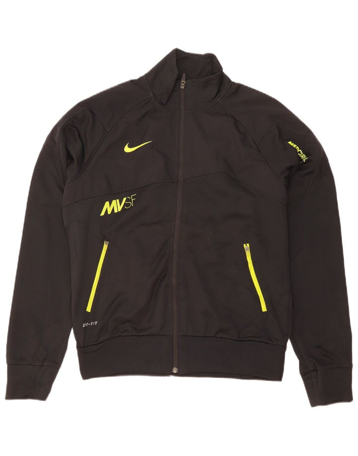 Мужской спортивный костюм NIKE Dri Fit с графическим принтом, маленькая черная куртка из полиэстера