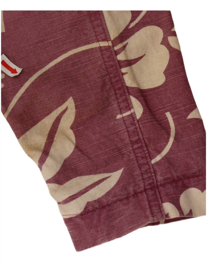 STREET ONE Женская укороченная куртка EU 36, маленький розовый хлопок с цветочным принтом