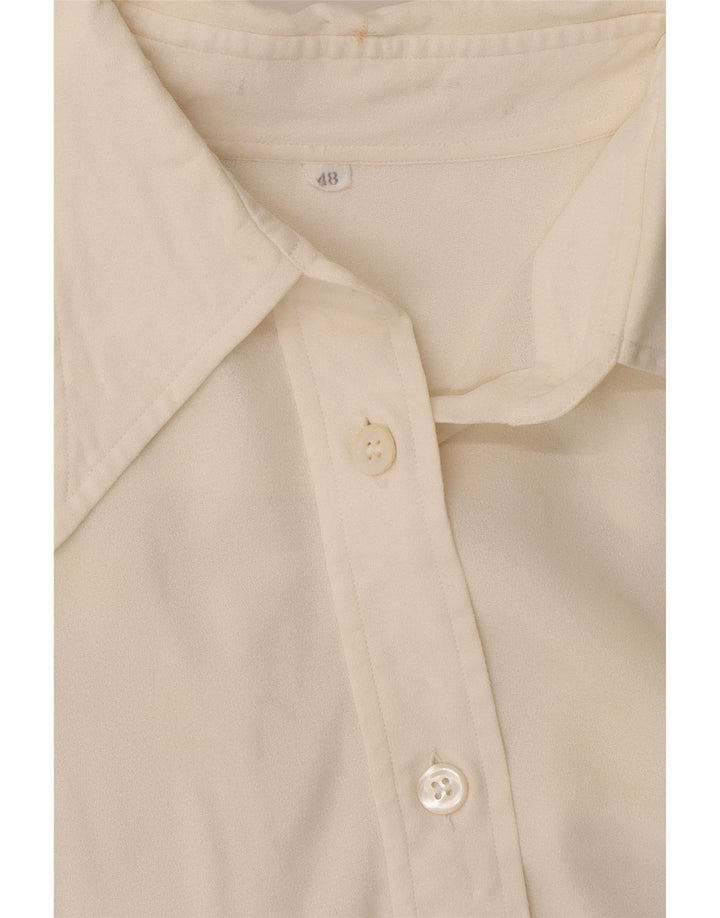 VINTAGE Womens Shirt IT 48 XL White Vintage Vintage and Second-Hand Vintage from Messina Hembry 