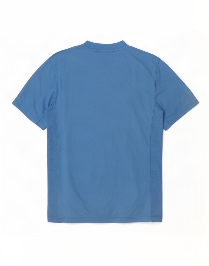 Мужская футболка Nike Dri Fit, средний синий полиэстер