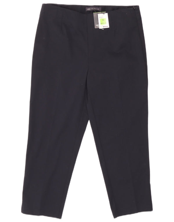 Женские укороченные брюки Marks & Spencer UK 12 Medium W30 L22 Темно-синие